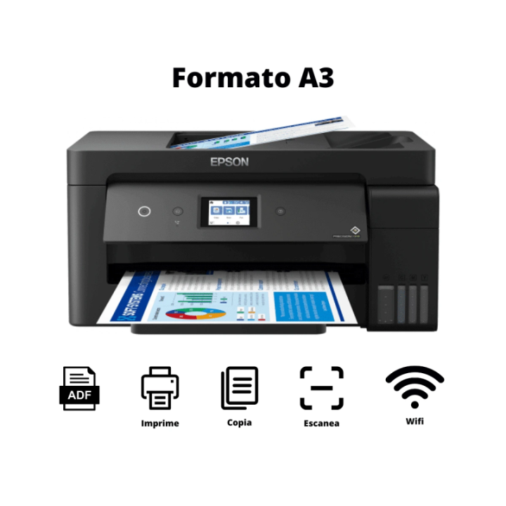 Impresora Epson Multifuncion L14150/ A3 Con Sistema De Tinta