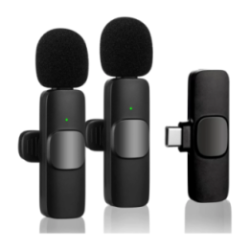 Microfono Inalambrico Para Celular Almohadilla Tipo C Doble