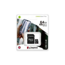 microSD Kingston + Adaptador 64Gb Class 10
