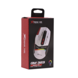 Mouse Xtrike-Me Gaming Gm-323 White RGB USB