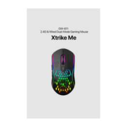 Mouse Xtrike-Me Gaming Gw-601 Black RGB Wireless Recargable