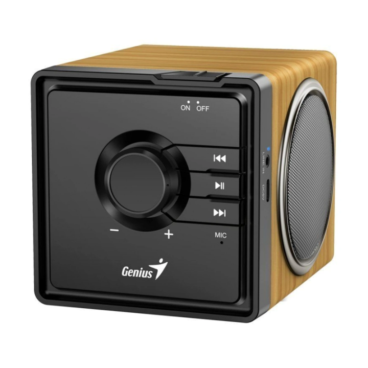 Parlante Genius Sp-916Bt 6W Bluetooth Wood