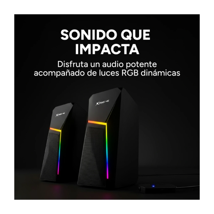 Parlante Xtrike Me Sk-610 USB RGB Negro