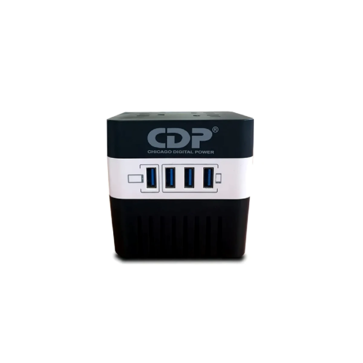 Regulador Cdp Avr-604 4 Tomas 600Va + 4 USB
