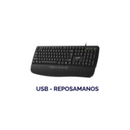Teclado Genius Kb-123 USB Reposamanos Antiderrames